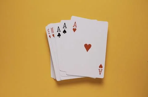 Set of a playing cards Stock Photos
