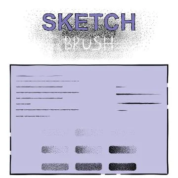 Set point brushes simulate shading Stock Illustration