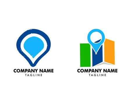 Set of Point Map Location Icon Vector Logo Template Illustration Design Stock Illustration