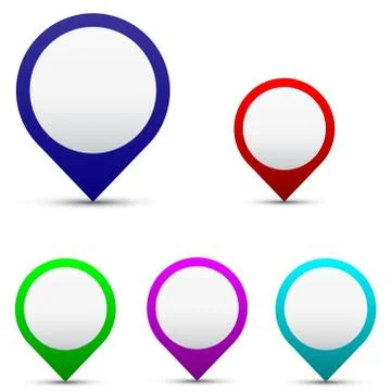 Set pointer button Stock Illustration