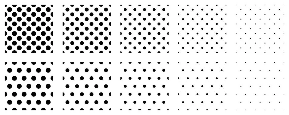 Set polka dots seamless vector pattern. Simple background for web or print... 스톡 일러스트