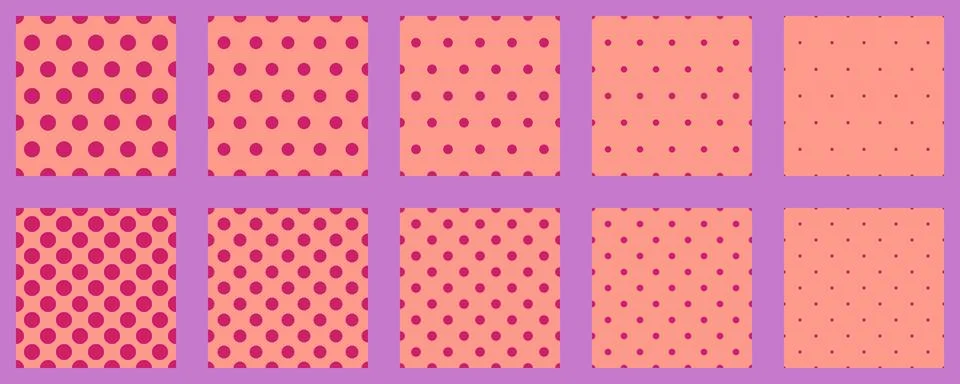 Set polka dots seamless vector pattern. Simple background for web or print... 스톡 일러스트