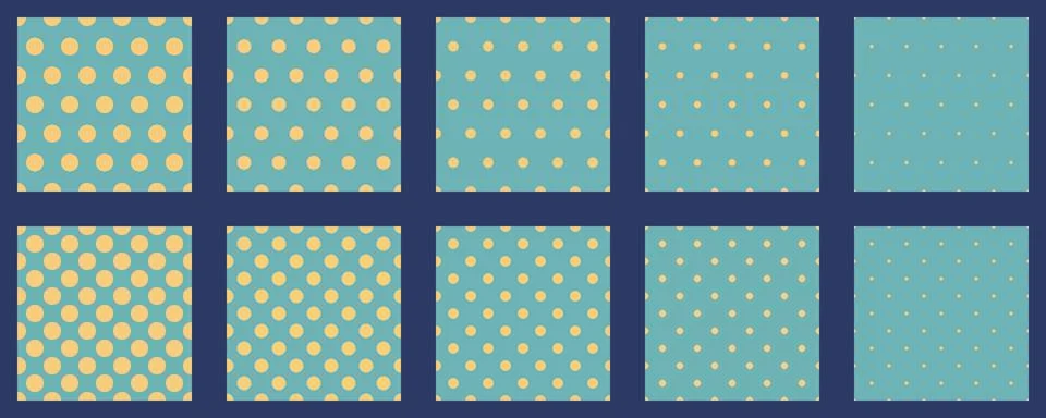 Set polka dots seamless vector pattern. Simple background for web or print... 스톡 일러스트