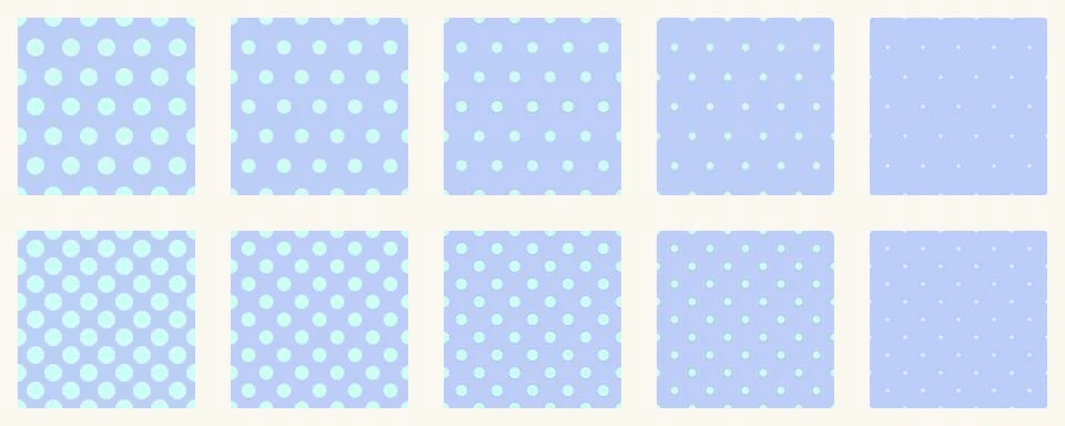 Set polka dots seamless vector pattern. Simple background for web or print... 스톡 일러스트