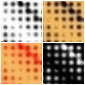 Set of Pop Art Background 스톡 일러스트