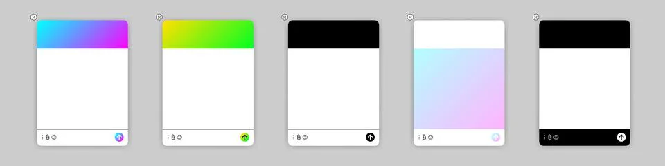 Set of Pop-up window. User help online. Chat bot virtual assistant via messaging Stock Illustration