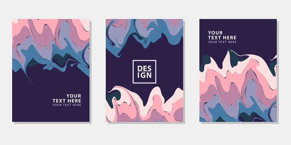 Set of poster background Stock Illustration