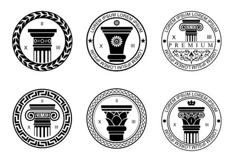 Set of posters with capitals Stock Illustration