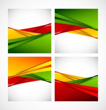 Set of posters Stock Illustration