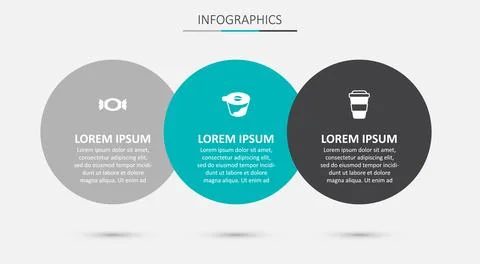 Set Pour over coffee maker, Candy and Coffee cup to go. Business infographic Ilustração Stock