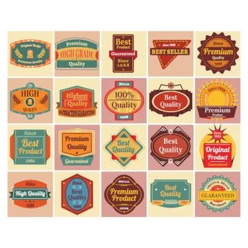 Set of premium quality labels Stock-Illustration