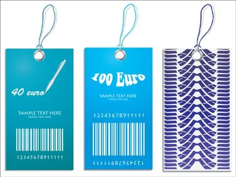 Set of price tags Stock Illustration