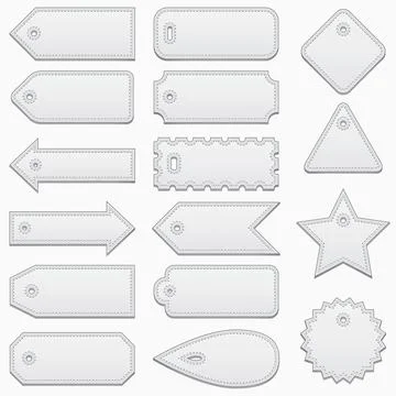 Set of price tags Stock Illustration