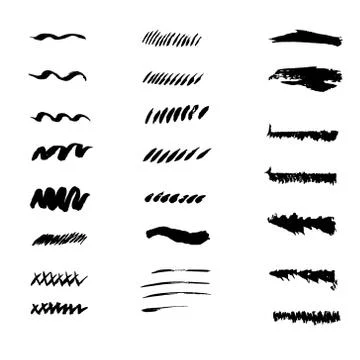 Set of prints, grunge texture. Stock Illustration