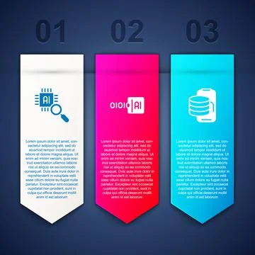 Set Processor CPU, Binary code and Cloud technology data transfer. Business i Stockillustratie