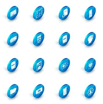 Set Processor, File document, Music player, RAM, random access memory, Hard.. Stock Illustration