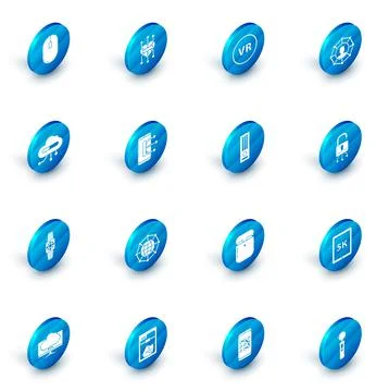 Set Processor, Virtual reality, Project team base, Internet of things, Smartw Stockillustratie