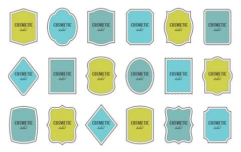 Set of product label templates. Different shapes Stock-Illustration