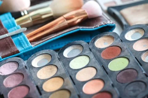 Set for professional make-up. Stock Photos