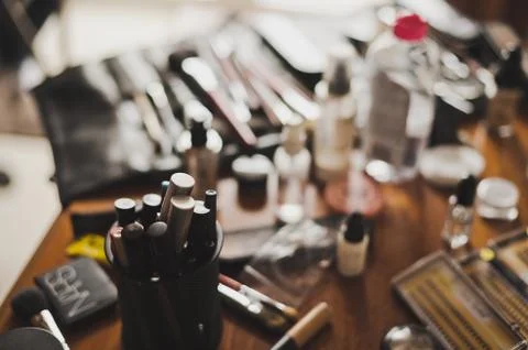 Set for professional makeup application 8025. Stock Photos