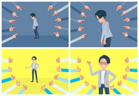 A set of Programmer engineer man to be evaluated Illustrazione stock