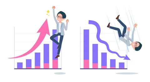 A set of Programmer engineer man who express performance up and performance.. Illustrazione stock