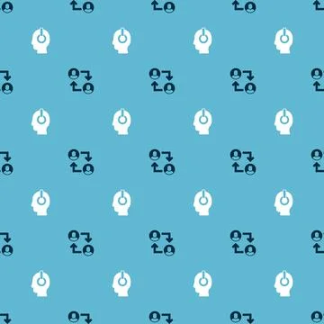 Set Project team base and Freelancer on seamless pattern. Vector Illustrazione stock