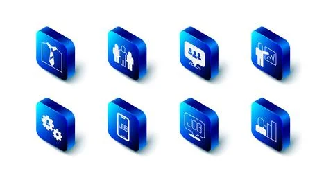 Set Project team base, Leader of of executives, Productive human, Search jo.. Stock Illustration