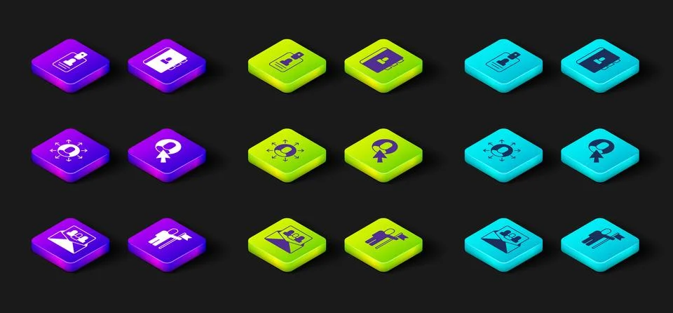 Set Project team base, Man holding flag, Multitasking manager working, Work.. Stock Illustration