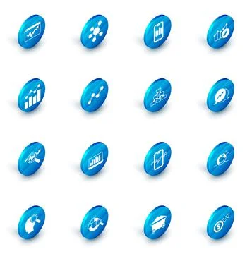 Set Project team base, Mobile with graph, Financial growth, Search data analysis Illustrazione stock