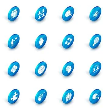 Set Project team base, User of man in business suit, Target and check mark, Man Ilustração Stock