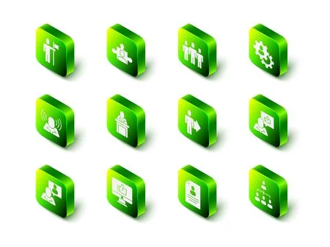 Set Project team base, Users group, Head hunting, Hand like, Hierarchy orga.. Stock Illustration