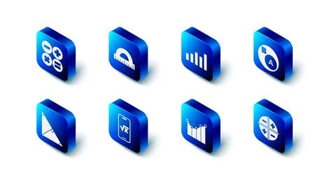 Set Protractor, Graph, schedule, chart, diagram, Subsets, math, is subset o.. Stock Illustration