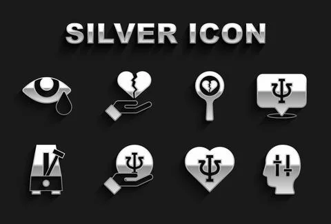 Set Psychology, Psi, Solution to the problem, Metronome with pendulum, Broken Stock Illustration