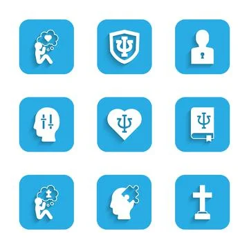 Set Psychology, Psi, Solution to the problem, Graves funeral sorrow, book,, Man イラスト素材