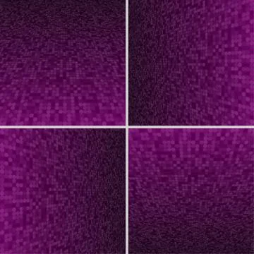 Set Purple Circle Dotted Vector Background. Illustrazione stock