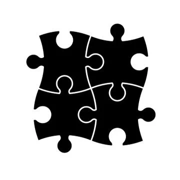 Set of puzzle pieces Stock-Illustration