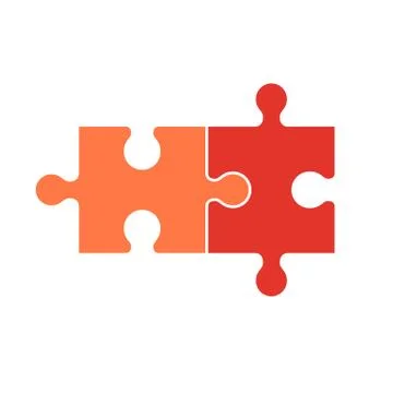 Set of puzzle pieces Stock Illustration