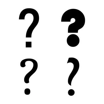 Set of Question icon mark, help or ask bubble graphic symbol, web faq vector Ilustración de archivo