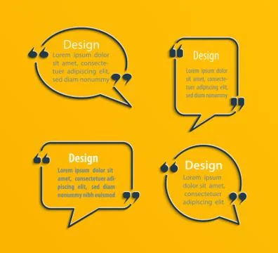 Set of Quote bubbles. Stock-Illustration