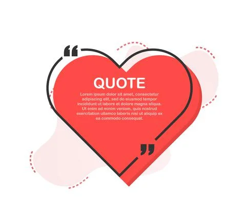 Set Quote frames. Blank template with print information design quotes. Vector Stock Illustration