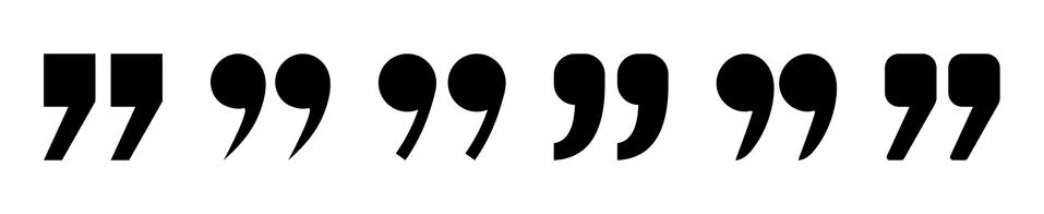 Set of quote mark Stock Illustration