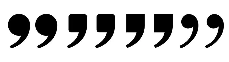 Set of quote mark. Talk bubble flat symbols. Stock Illustration