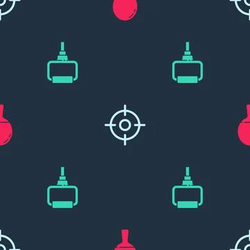 Set Racket for playing table tennis, Target sport and TPX loop training Stock Illustration