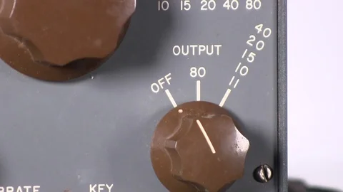 Set radio frequency output level Stock Footage 84009419