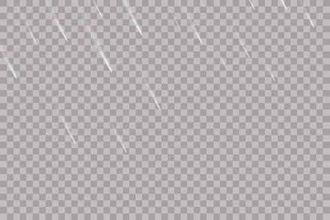 Set of Rain transparent template background. Falling water drops texture. Nature Stock Illustration