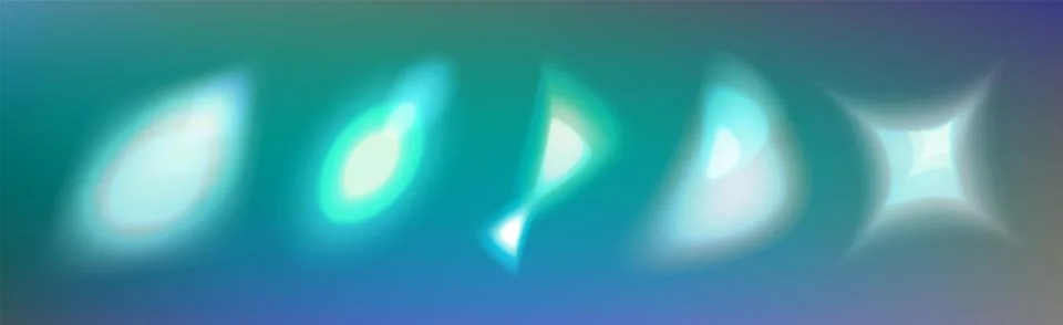 Set of rainbow light prism effect. Hologram reflection, crystal flare leak .. Stock Illustration