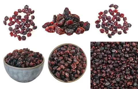 Set of raisins Stock Photos