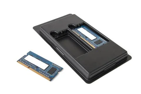 Set of RAM modules for a laptop on a white isolated background Stock Photos