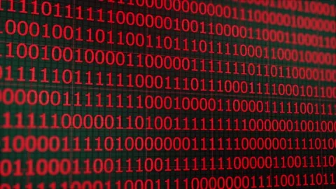 Set of random binary code animated video . Digits 0 1 changes randomly. Alp.. Video stock 246793531